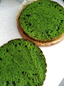 Ciasto leśny mech z malinami