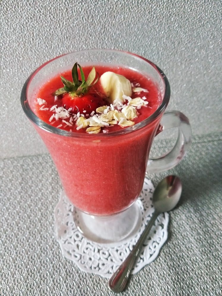 Deser truskawkowo – bananowy