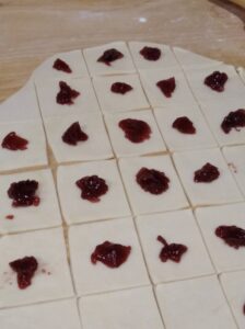 Ciasteczka kołacze z konfiturą