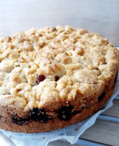 Ciasto z rabarbarem i kruszonką