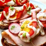 Kolorowe kanapki z warzywami