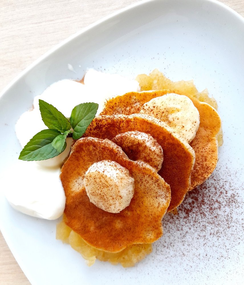 Placuszki z prażonymi jabłkami