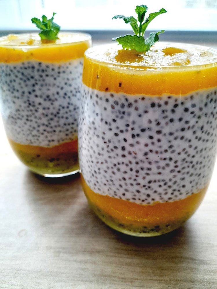 Pudding chia z mango