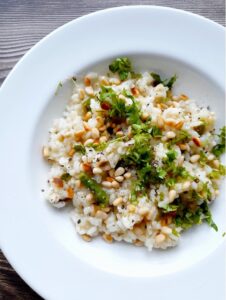 Truflowe risotto ze szparagami