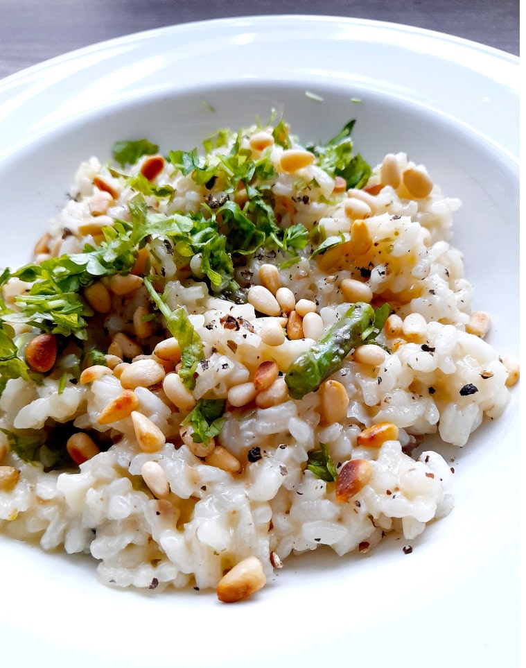 Truflowe risotto ze szparagami