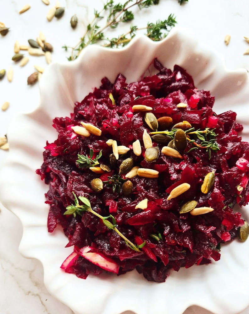 Surówka z buraczków i jabłka